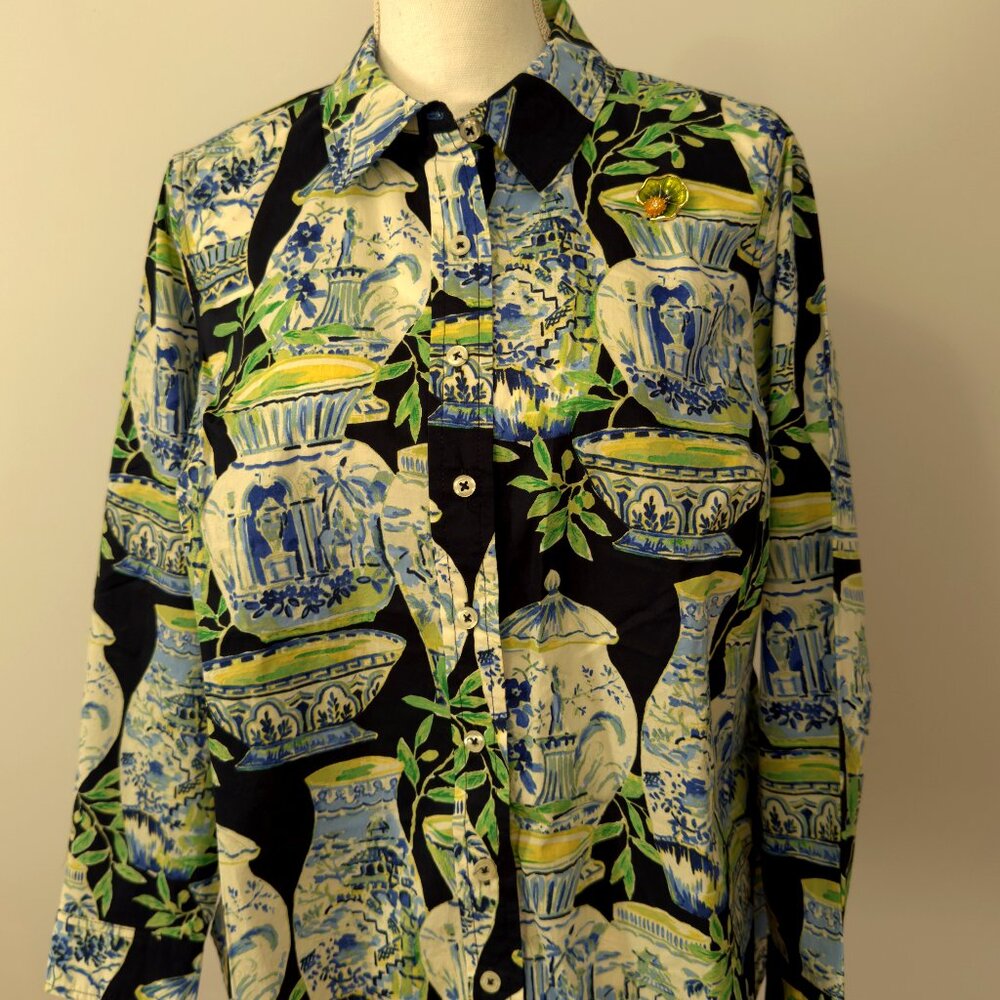 Talbots XL Petite Button Down Shirt